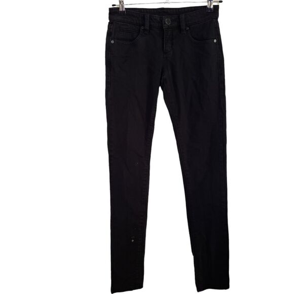 BCBGMaxAzria Black Skinny Jeans *several small bleach spots* - Picture 1 of 12